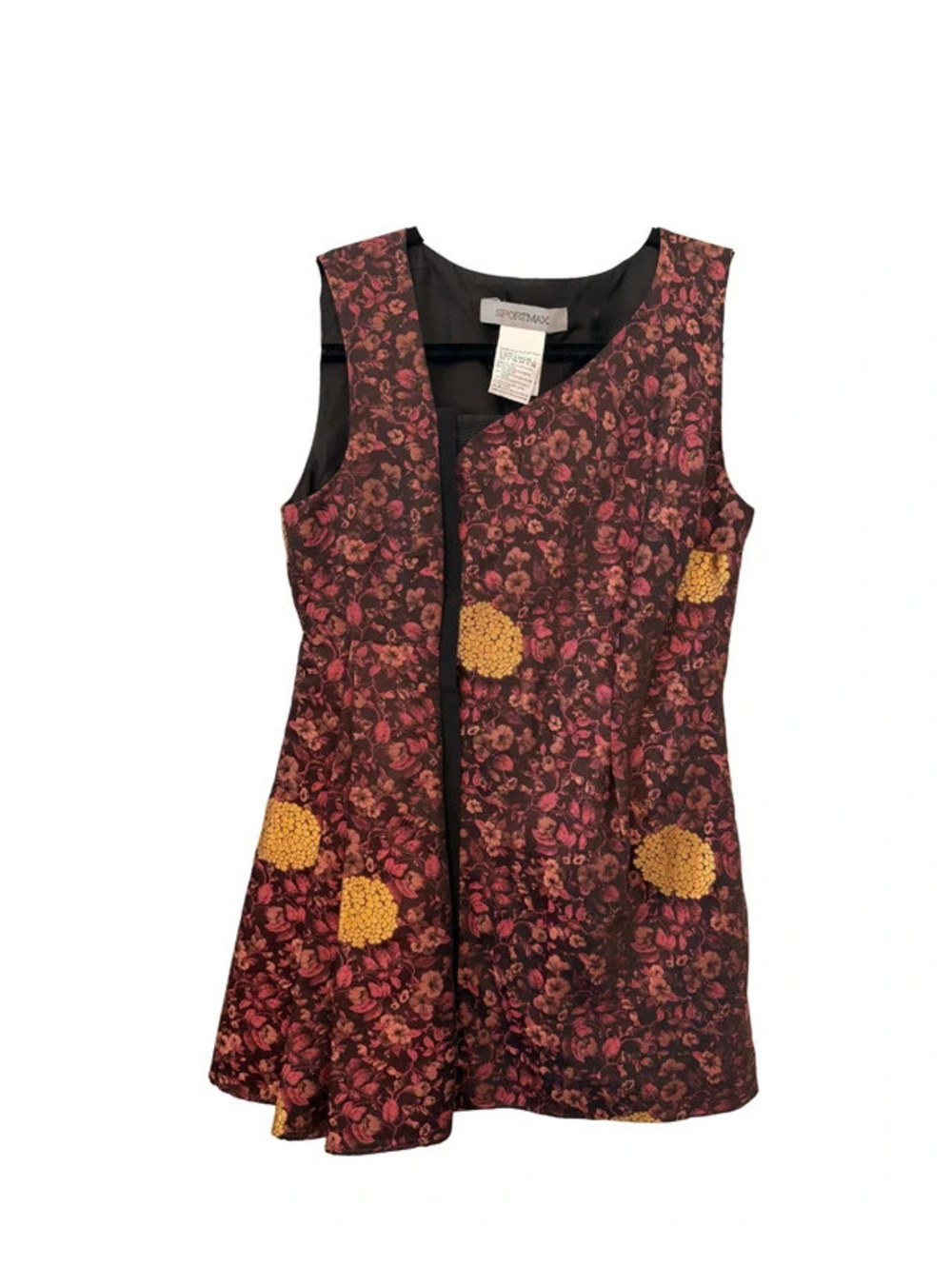Sportmax Asymmetric Floral Tunic